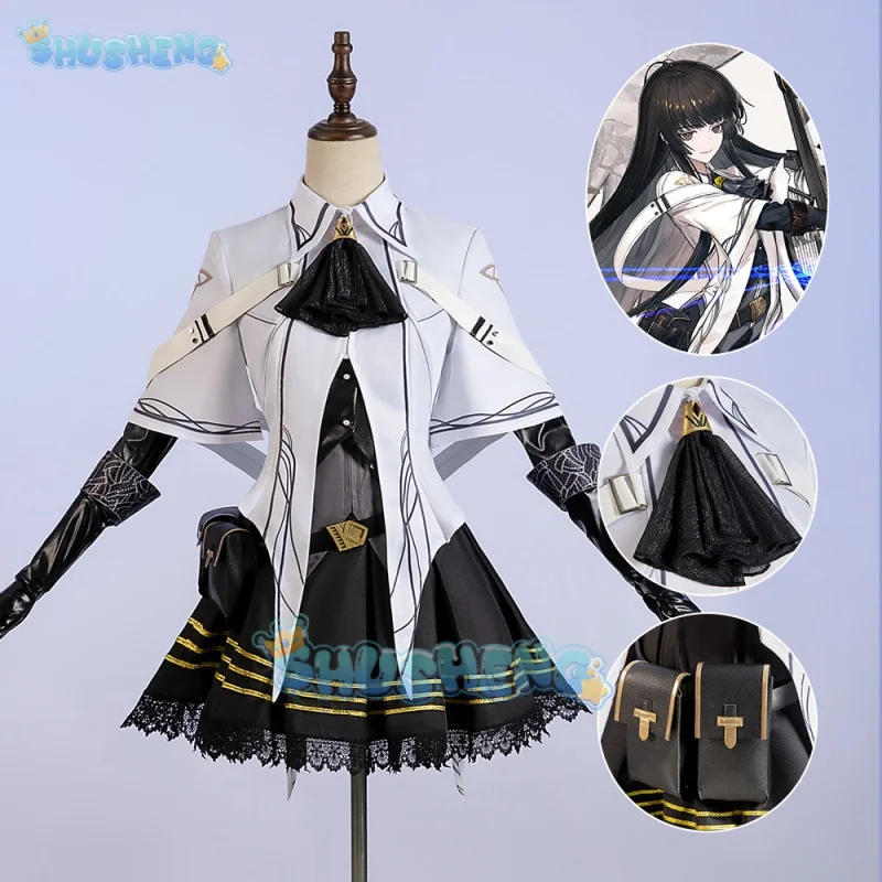 Arknights Arturia Giallo Cosplay Costume Gioco Virtuosa Donna Manica Lunga Vestito Cos Halloween Party