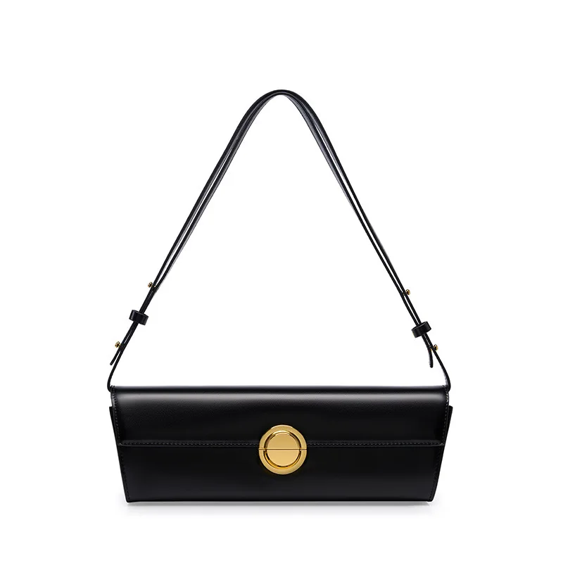 

2023 Advanced Texture Light Luxury Law Baguette Fashion Versatile Commuter Bag Genuine Leather Women's Bag