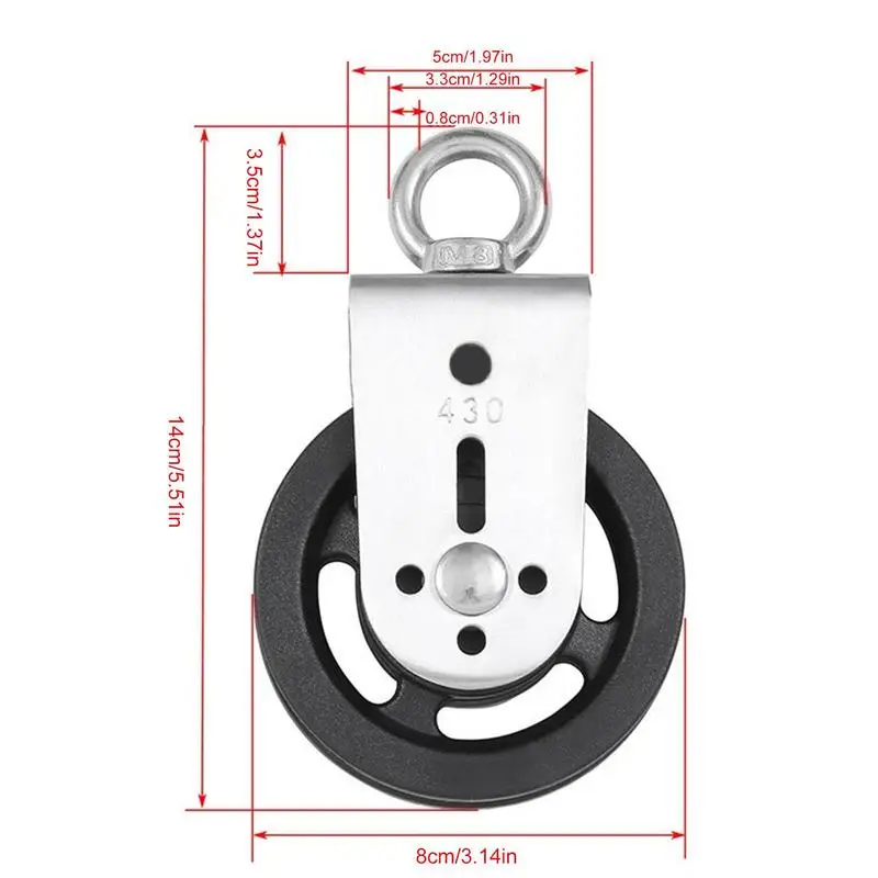 Fitness DIY Pulley Cable Machine Attachment System Arm Biceps Triceps Blaster Hand Strength Trainning Home Gym Workout Equipment