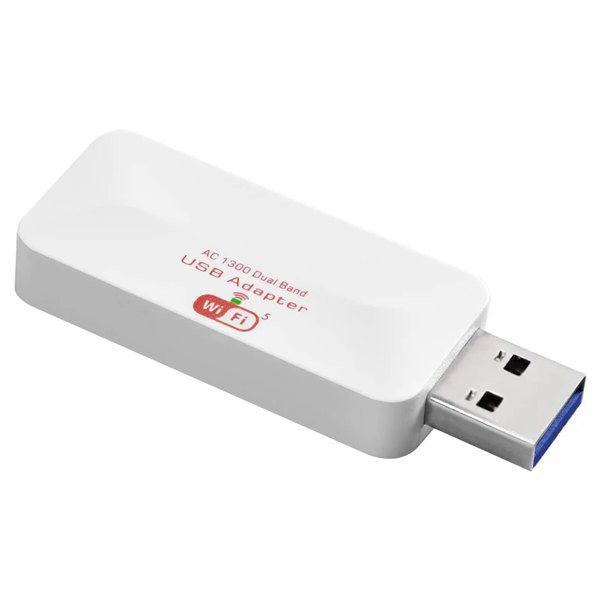 Adattatore Wifi Usb Ac1300 Adattatore Di Rete Wireless Dual Band 2.4G/5G Per Pc Desktop,Windows 11, 10, 8.1, 8, 7, Xp,Vista