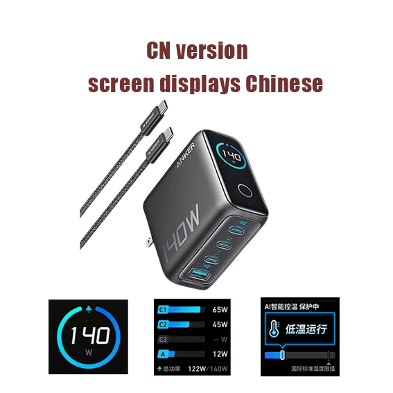 Anker-zolo gan 4ポート充電器,ラップトップ,pps,iphone,macbook pro