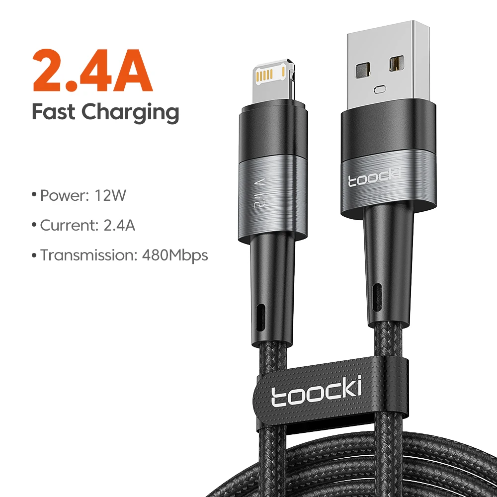 ตัวเลือกสินค้า สายชาร์จ USB 2.4A เร็วแรงสำหรับ iPhone & iPad