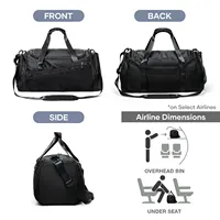 VEKROS-Sac de dehors observateur et Pliable pour Homme et Femme, Accessoire de Voyage avec Compartiment à Chaussures, 40L 6
