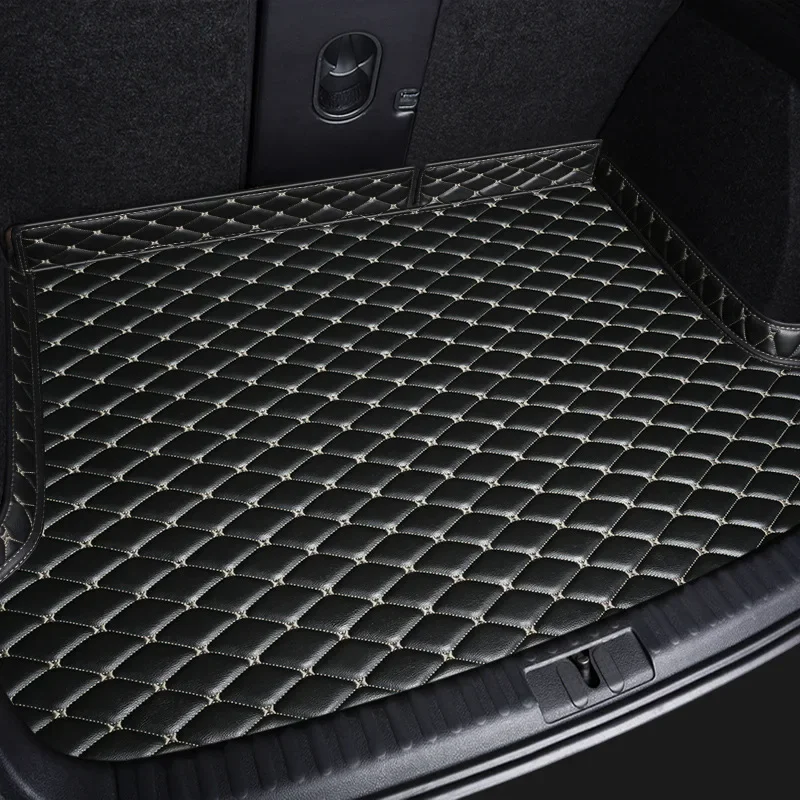Premium PU Leather Custom Car Trunk Mats - Luxury Interior Car Accessories Carpet