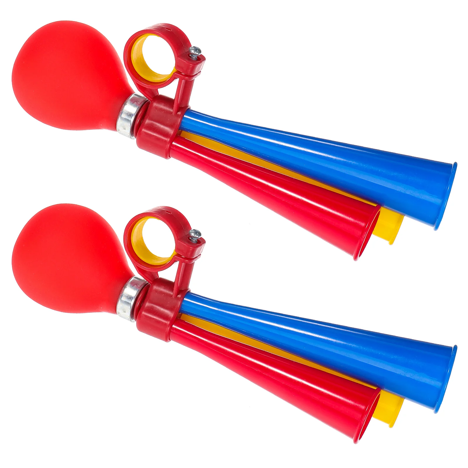 

2 Pcs Bicycle Air Horn Football Accessories for Bike Versatile Handlebar Outdoor Cycling Metal Bicycles Convenient Tool Child