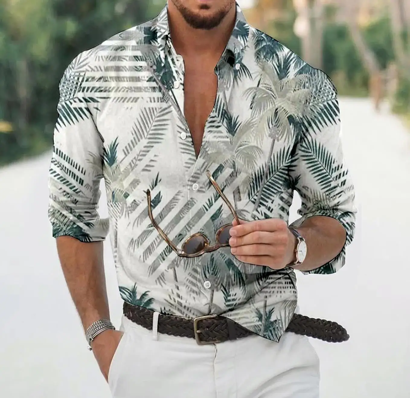 Altas Camisas Camisas Hawaianas Hombre 2019 Corte Alto Outfits