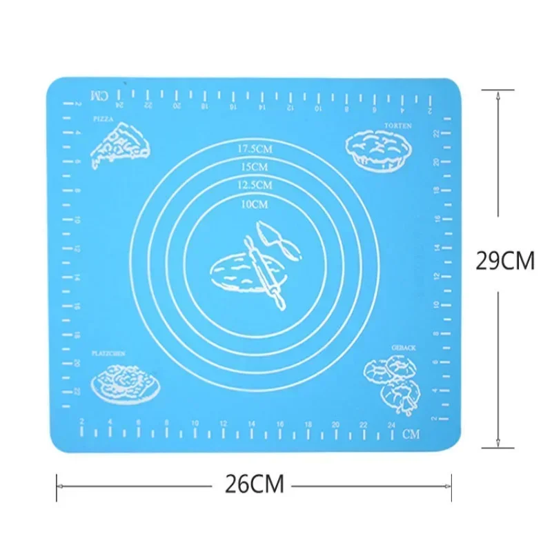Silicone baking mat 26x29cm Kitchen Kneading Dough Baking Mat Dough Pastry Non-stick Pads Tools Accessories Cooking Tool Bakeware