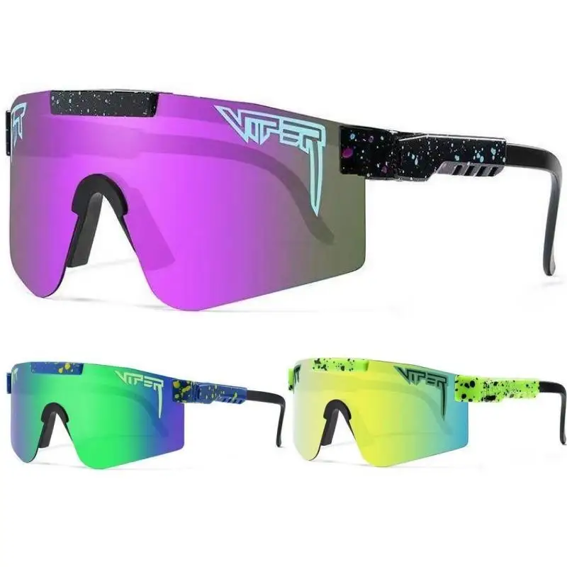 

2024 New Cycling Goggles Adjustable Glasses Outdoor Sport Shaed Personality Style Sunglasses Road Riding Drive Trendy Shades