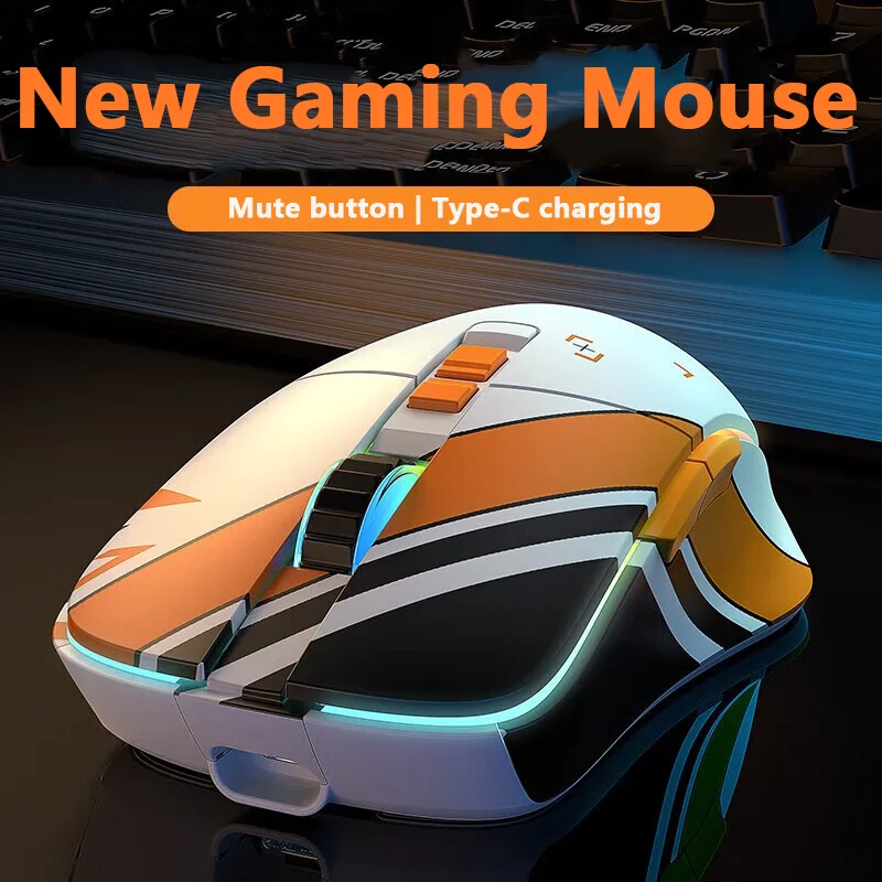 

Bluetooth Rechargeable Wireless Gaming Mouse 2.4G Wireless 10000 DPI USB Optical Ergonomic Mause Mute For PC Laptop bilgisayar