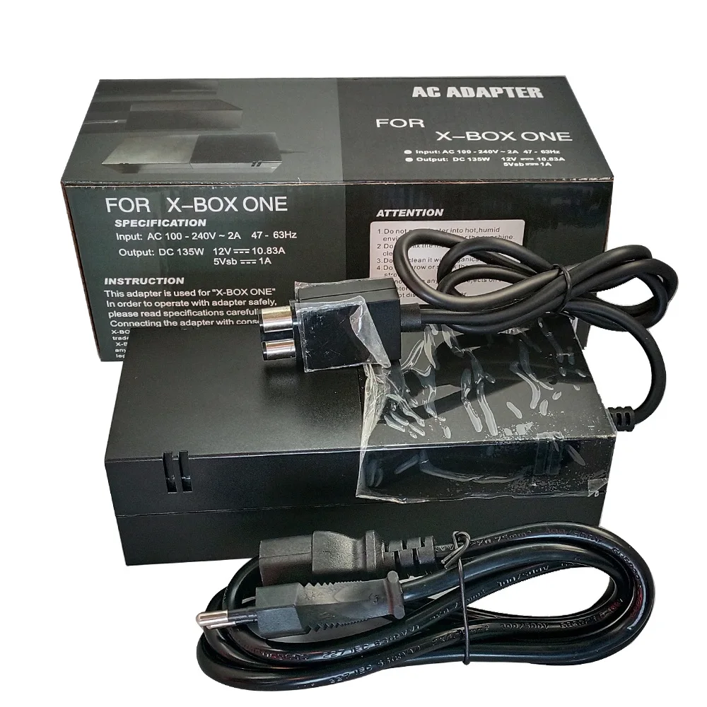 Nero Ac 100V-240V Alimentatore Us/Eu/Uk Plug Adapter Caricatore Di Ricarica Usb Per Xbox One Console Adattatore Ca Caricatore Di Mattoni