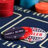 Large and Small Blindness BLIND/DEALER/All SALE Ceramic Round Dealer Coins Texa Poker Dealer Button Game Entertainment 4