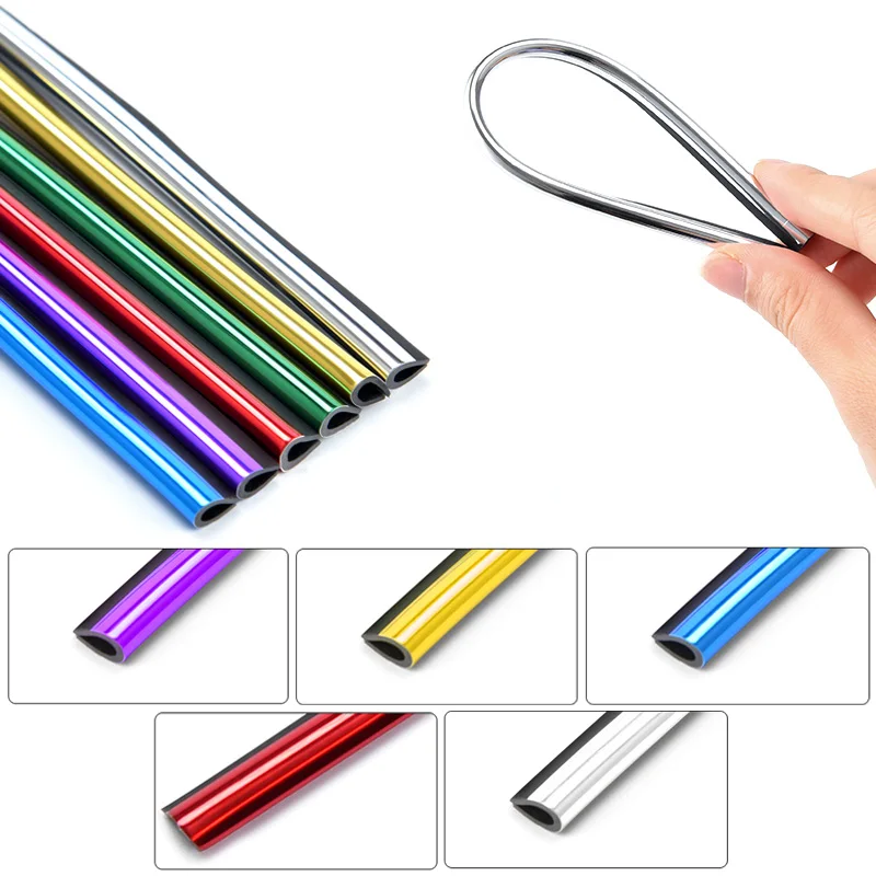 Car Air Conditioner Outlet Decorative U Shape Moulding Trim Decor Strips Car Styling Door Edge Corner Protector 10PCS 20cm