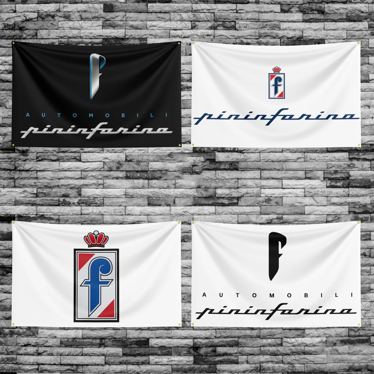 

90*150CM Pininfarinas Racing Car Flag Banner Polyester Printed Garage or Bedroom Living Room Decoration
