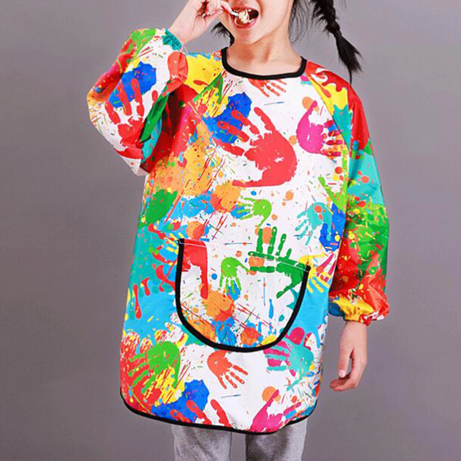 Grembiule Da Pittura Impermeabile Con Maniche Lunghe Per Bambini 7-11 Anni - Con Tasca, Per Pittura, Cucina E Artigianato, Regalo Creativo - 3