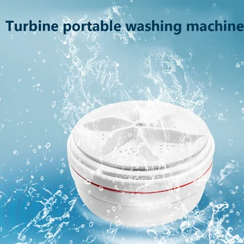 Portable Mini Washing Machine USB Powered Ultrasonic Cleaner Removes Dirt Turbo Spin Washing Machine for Home Travel 1