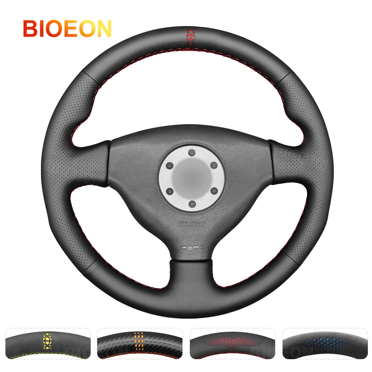 Оплетка на руль из экокожи для Mitsubishi Lancer Evolution EVO VI 6 1999-2000 V 5 IV 4 1996 - 1998 |