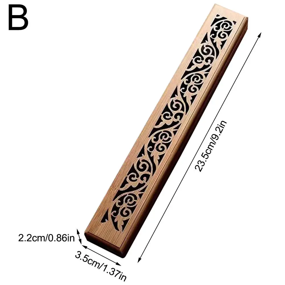 مبخرة منزلية من الخيزران الطبيعي مع صينية، صندوق خ...