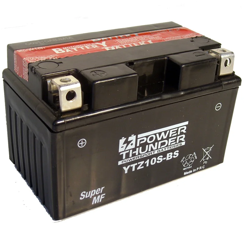 Potenza Della Batteria Thunder Ytz10S-Bs 12V Moto Batteria Volt