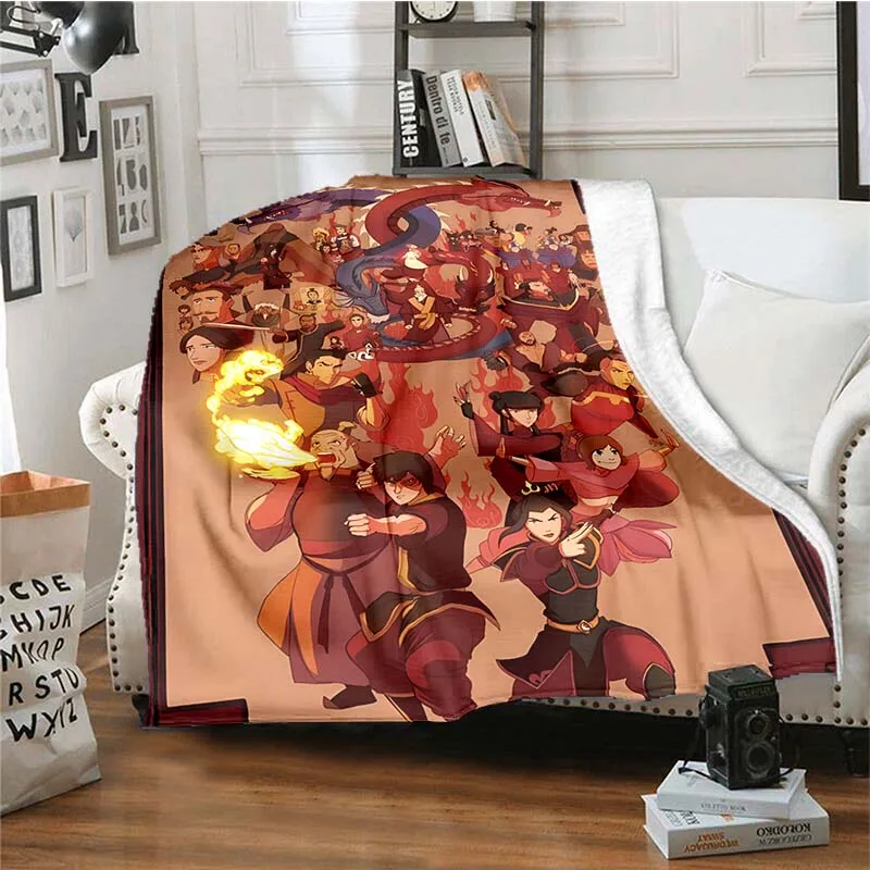 3D Printed Avatar The Last Airbender Anime Plot Action Blanket Flannel