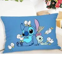 Kawaii Disney Stitch Pillowcase Home Room Decoration Soft and comfortable Bed Sleeping Pillowcase Living Room Sofa Cushion Cover 2