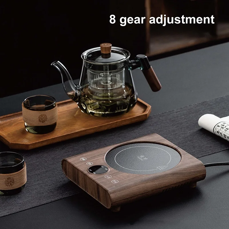 800W Ultra-thin Electric Ceramic Stove Mocha Coffee Electric Hot Plate Home Timing Tea Maker Multifunctional Boiling WaterHeater 4