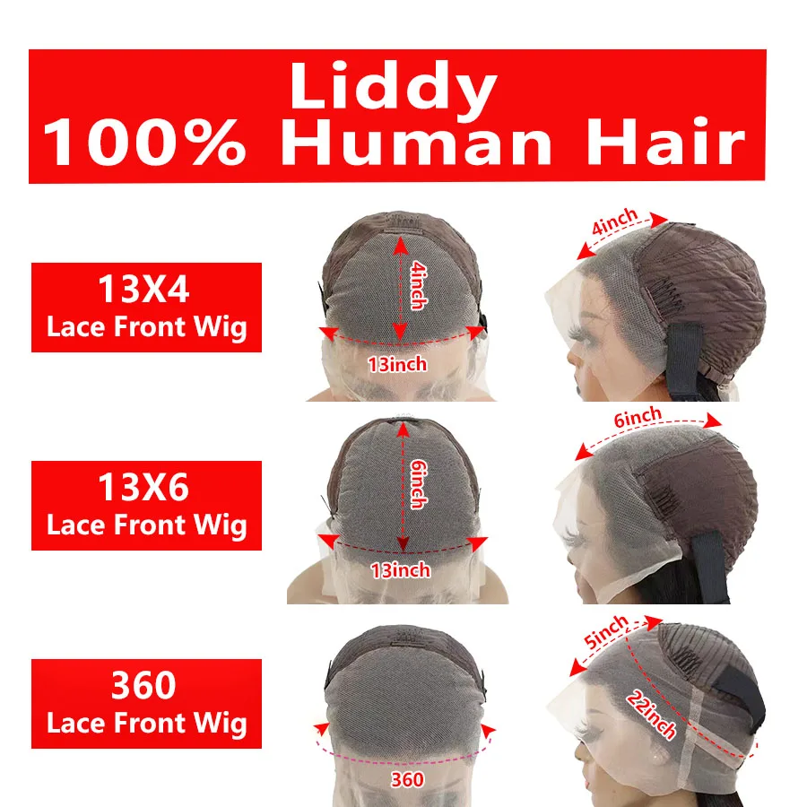 250% 360 Full Lace Wig Human Hair Pre Plucked 13x6 13x4 Straight Lace Front Wigs Frontal Wig Human Hair Wigs For Women