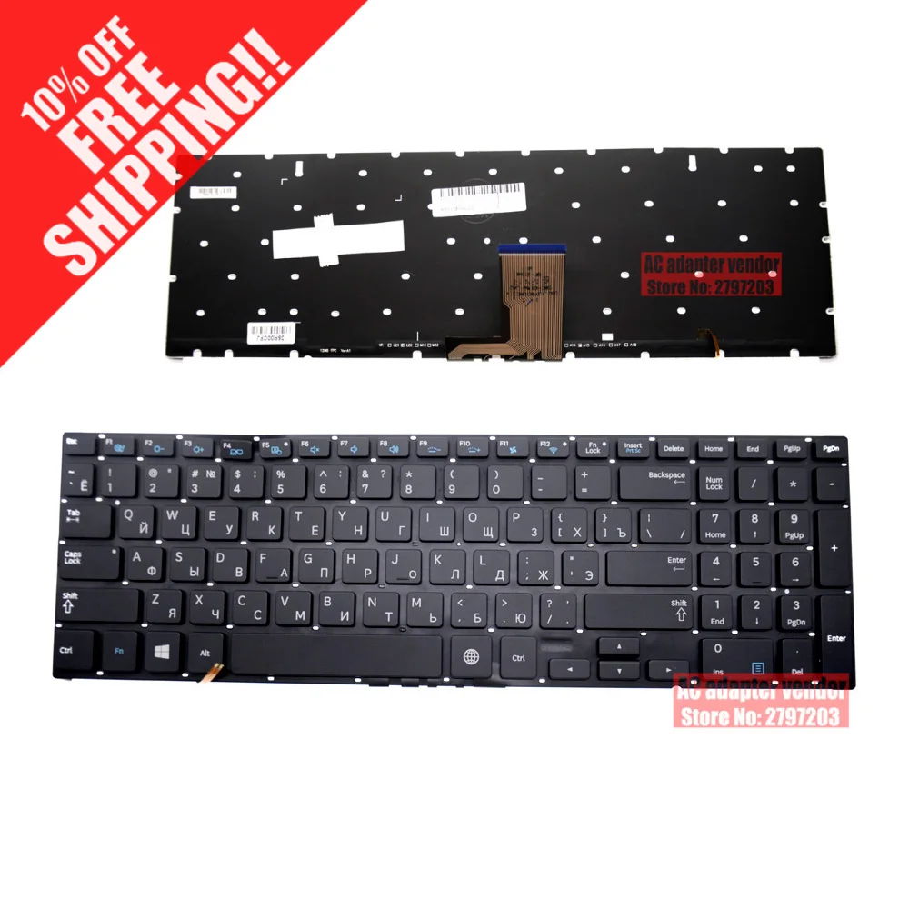 

FOR SAMSUNG RUbacklightNP880Z5E 770Z5E 780Z5E 870Z5E 670Z5E 680Z5E laptop keyboard