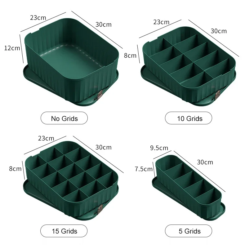 New 1PC Underwear Storage Box Home Compartment Bra Underwear Socks Three-in-one Organizer Artifact Drawer Box