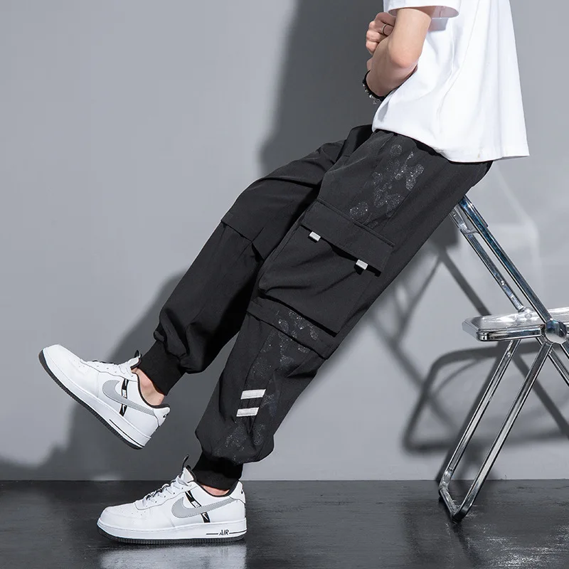 2024 New fashion Men Cargo Pants Work Casual Training Trousers Overalls Clothing Joggers Hiking Mens Pant loose Casual pants