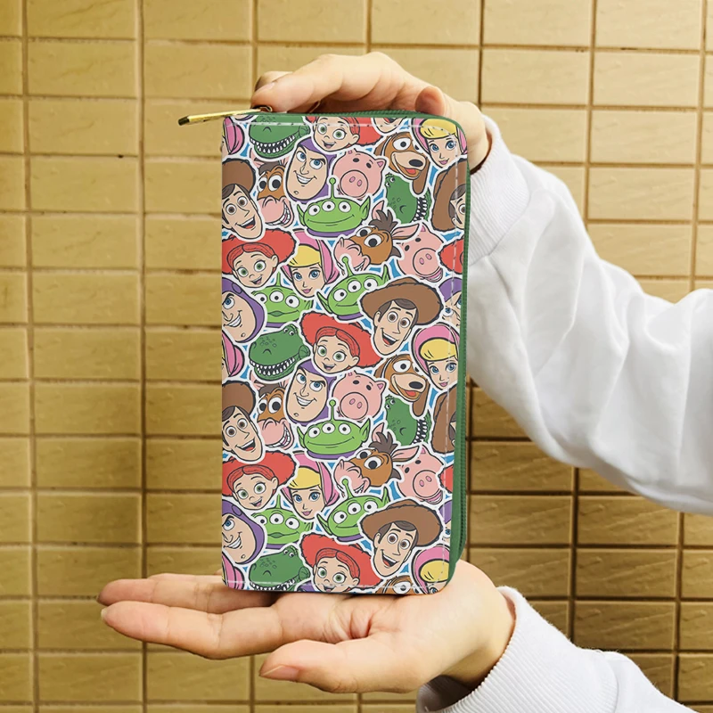 Disney Toy Story Woody 6671 Anime Wallet Cartoon Portafogli Zipper Coin Bag Borse Casual Card Regalo Unisex