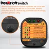 Socket Tester Detector Circuit Polarity Voltage Plug Circuit Breaker Grounding Zero Wire Switch Current Detector Electroscope 3
