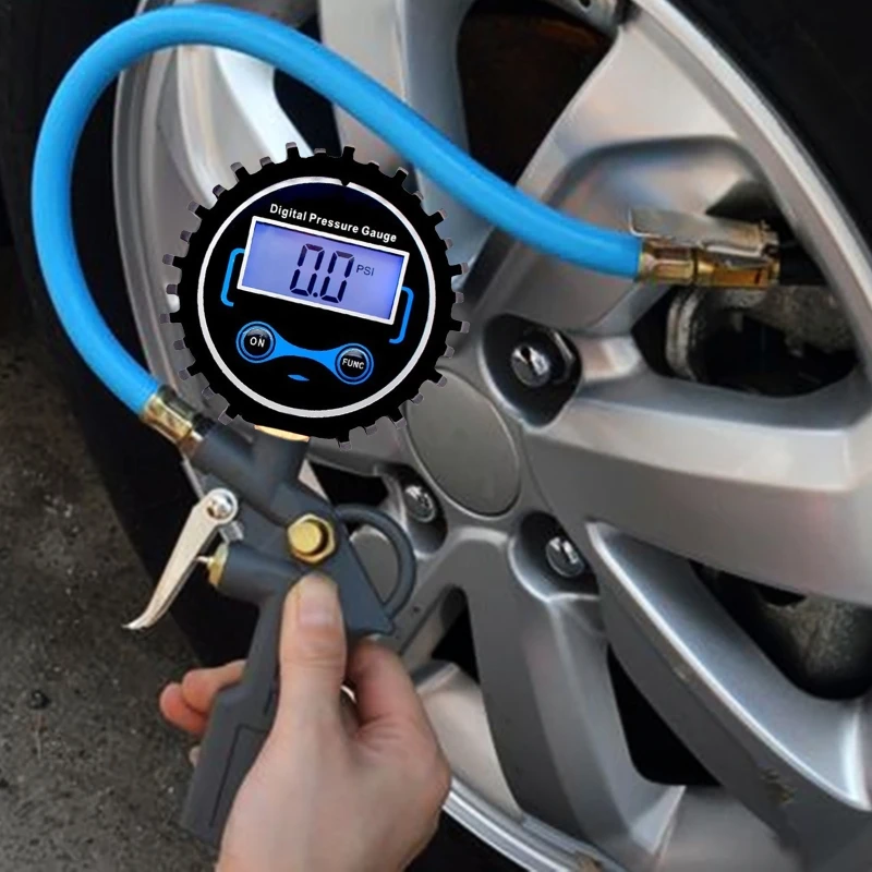 

Tyre Pressure Gauge Portable Heavy Duty Pressure Meter Diameter 8cm for Auto Car