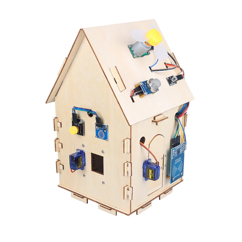 

STEM Programming Kit DIY Smart Home Starter Kit Log House Programming Kit