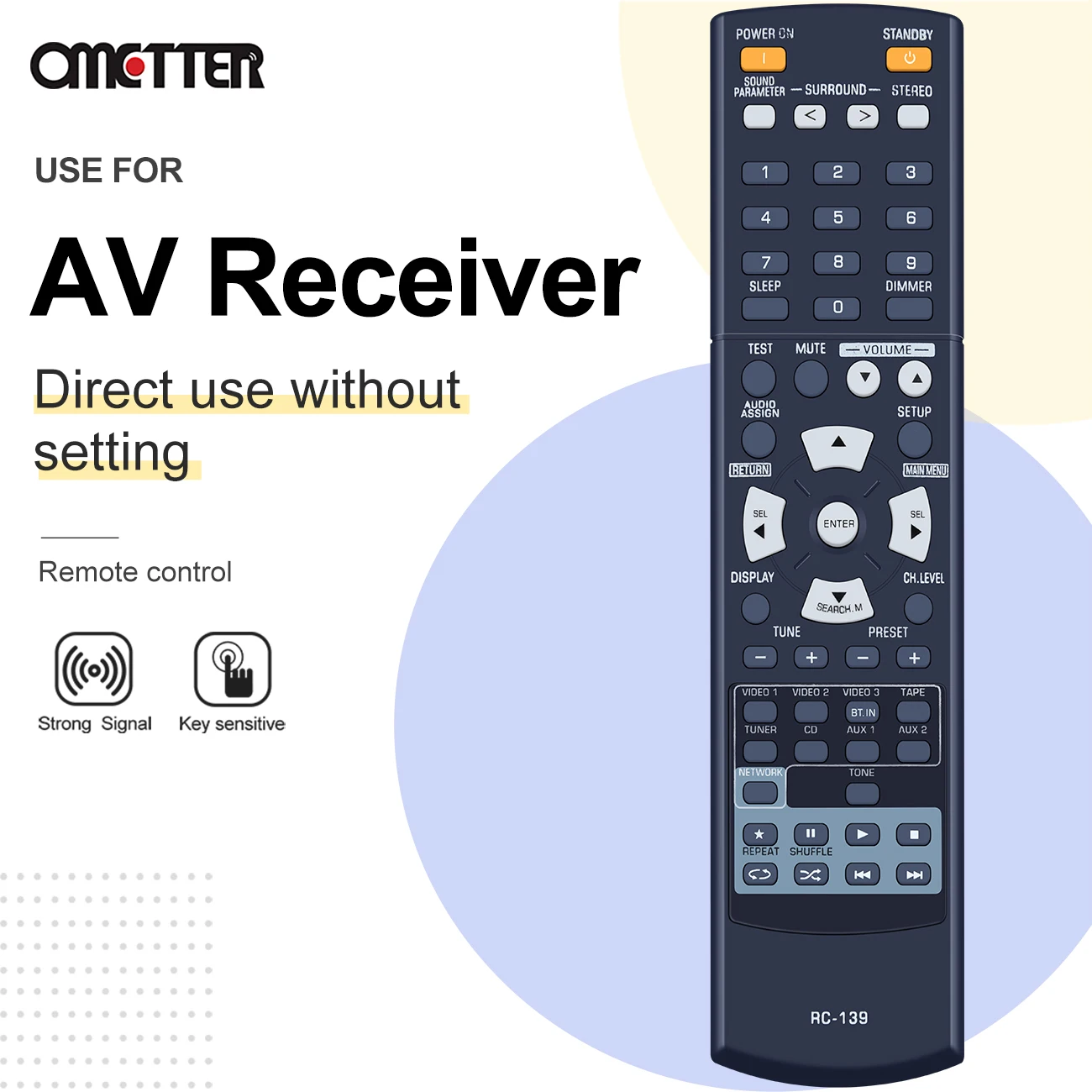 Original Remote Control RC-131 for Sherwood dvd player disc controller