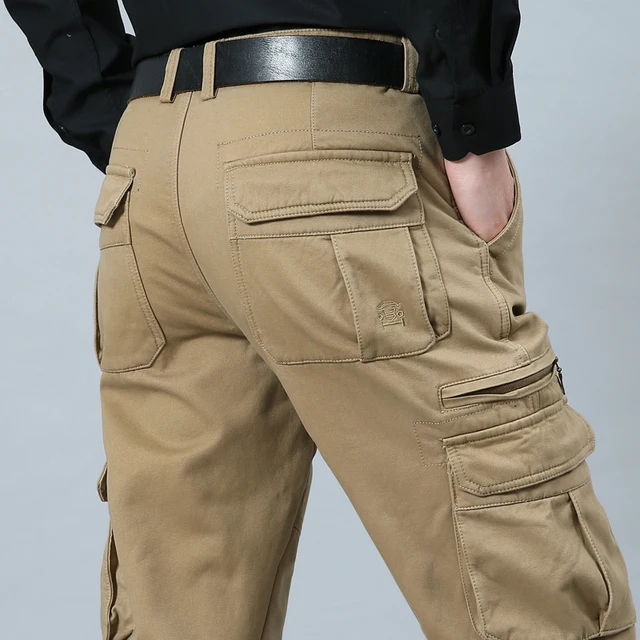 Men's Casual Cotton Pants Military 