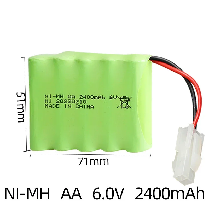6V 2400mah Rechargeable Lipo Batteries For RC Toys AA NIMH Battery Packs For RC Cars Tanks Trucks Robots Guns Boats