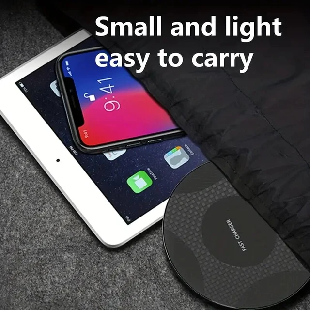 Cargador Inalámbrico Rápido Qi De 10W Para Iphone 11 Pro Max Q18,  Almohadilla De Carga Rápida Con Iluminación LED Y Cable Micro USB Para  Samsung Note10 De 4,62 €