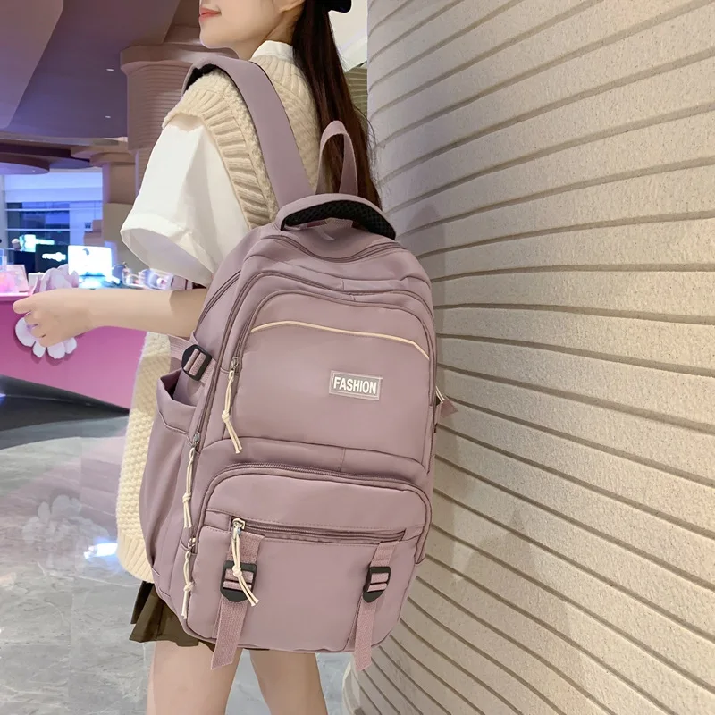 Women's Stylish Simple Zipper Backpack