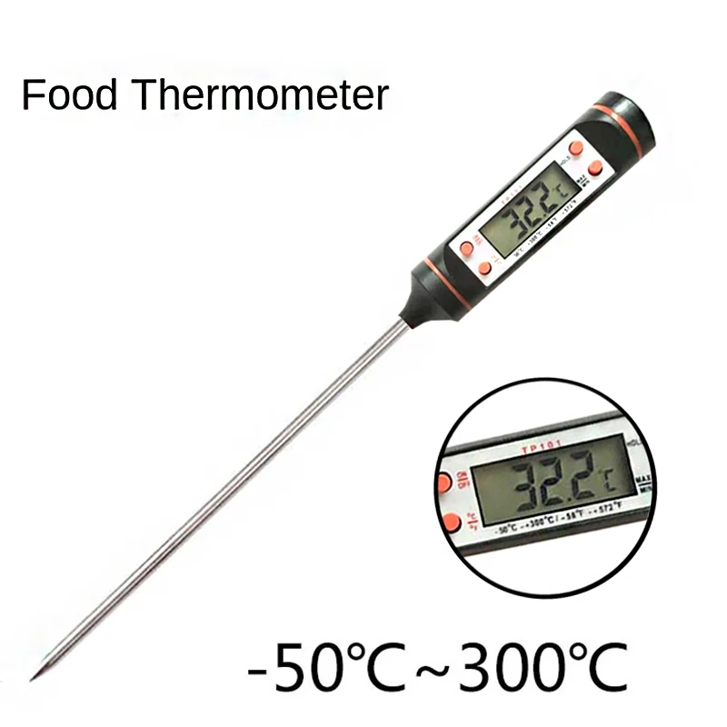 Digital Thermometer with 15cm Long Probe Candle Making Kits Measure Liquid  Soy Paraffin Wax Baked Milk Meat BBQ Wax Melts - AliExpress