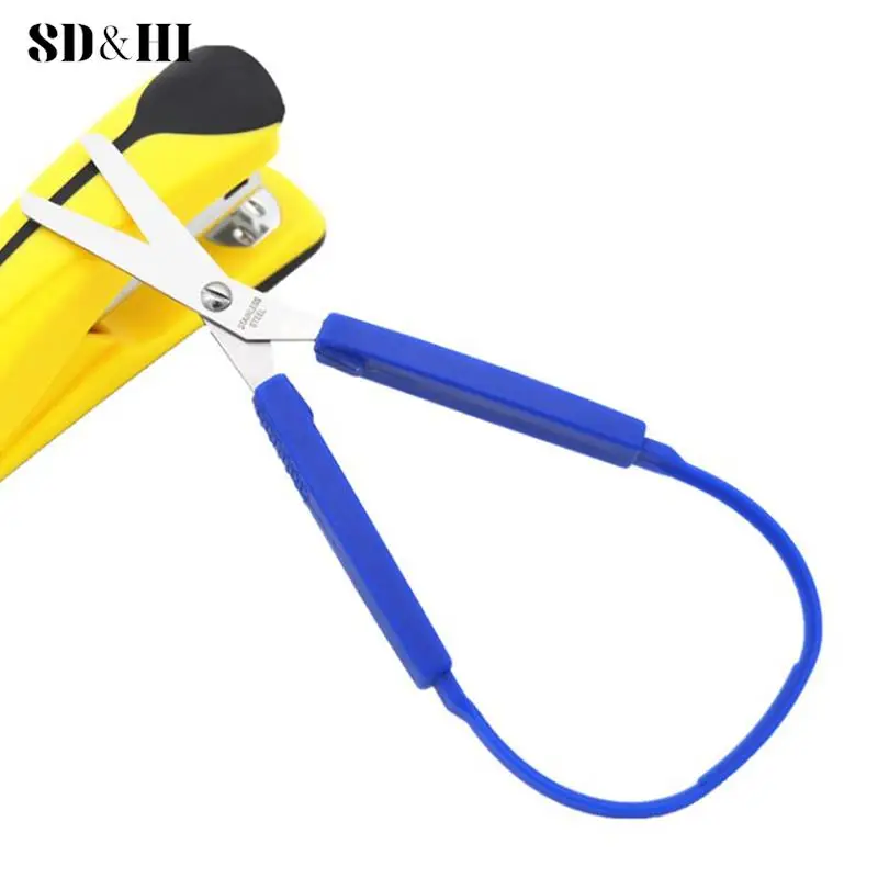 

Student Kid Mini Stainless Steel Loop Scissors Colorful Grip DIY Art Craft Paper Cutting Stationery School Home Office Tool