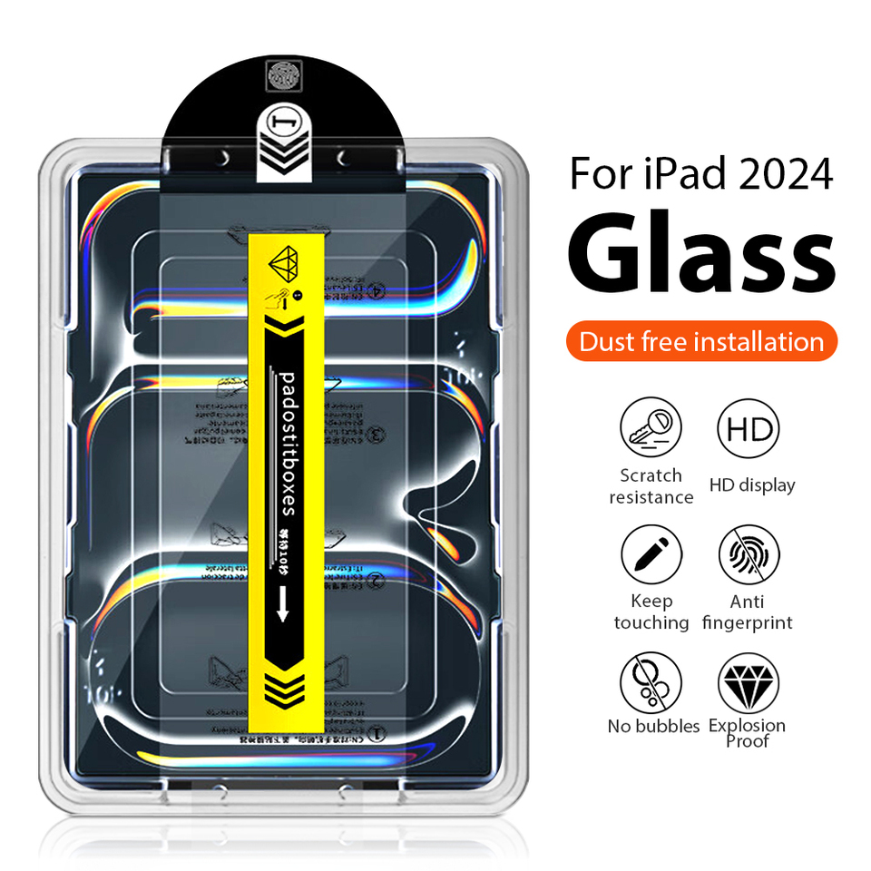 Screen Protector Tempered Glass For Ipad Pro 13 11 M4 12.9 10 9 10th 9th Generation Air 5 4 3 2 M2 Mini 6 10.2 10.9 Accessories