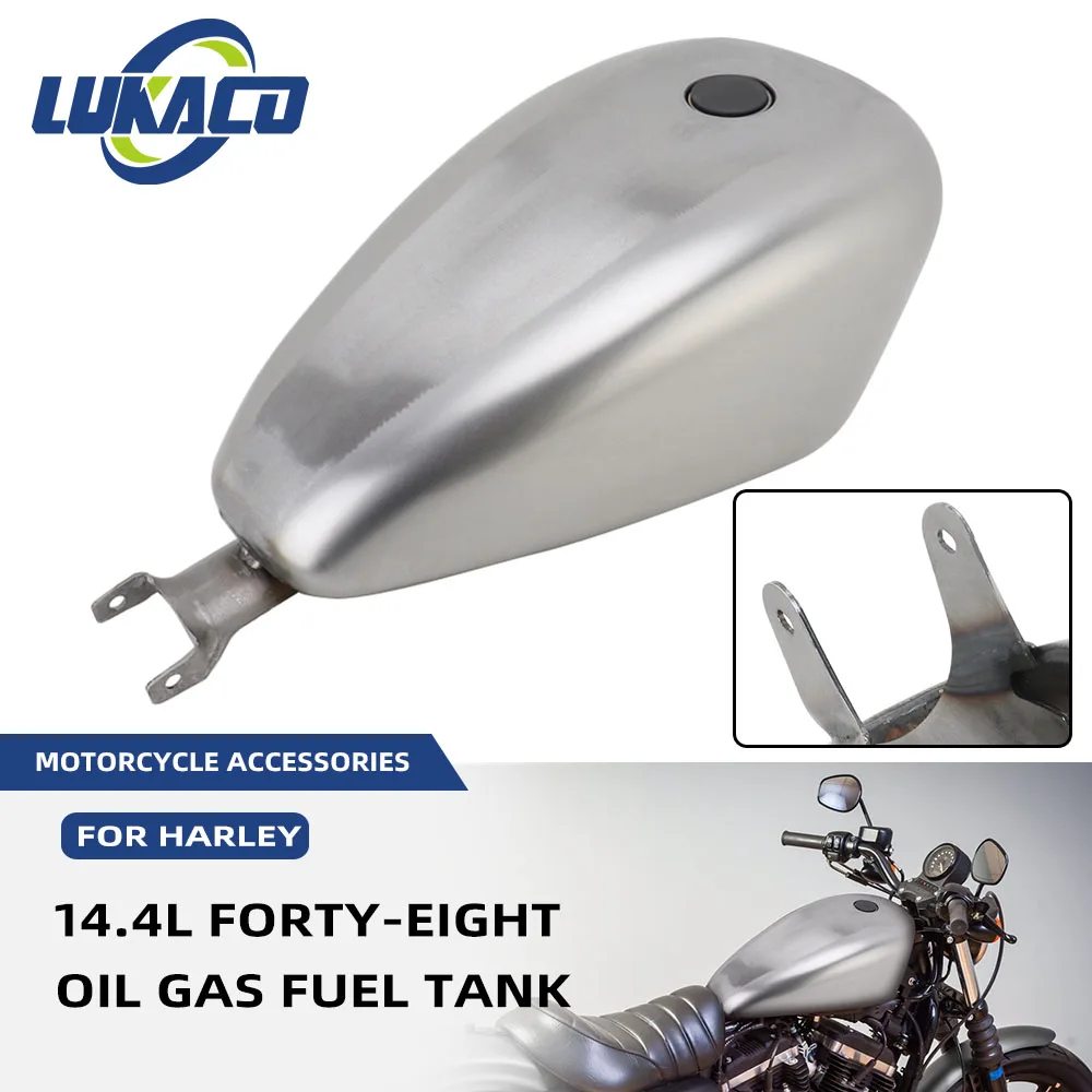 New144LMotorcycleUnpaintedFortyeightOilGasFuelTankIronFit