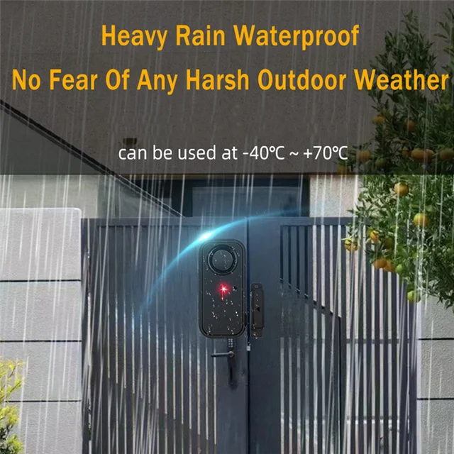 Door Window Burglar Alarm Sensor Wireless Remote Control Anti-Theft Alarm System Kit Home Security Door Open Detectorabgi 2