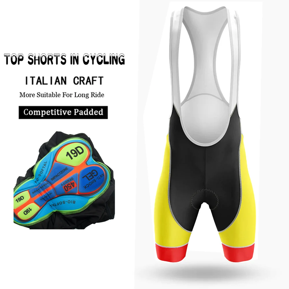 Cycling Clothing for Men Tights Man Maillot Men\'s Summer Pants Gel Bib Short Bretelles Pns Shorts Bike Sports Professional Bibs