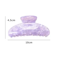 High Quality Acetate Hair Clips for Women Solid Color Striped Crab Claw Korean Girl Hairpin Barrette Hair Accessories Gift - Image 6