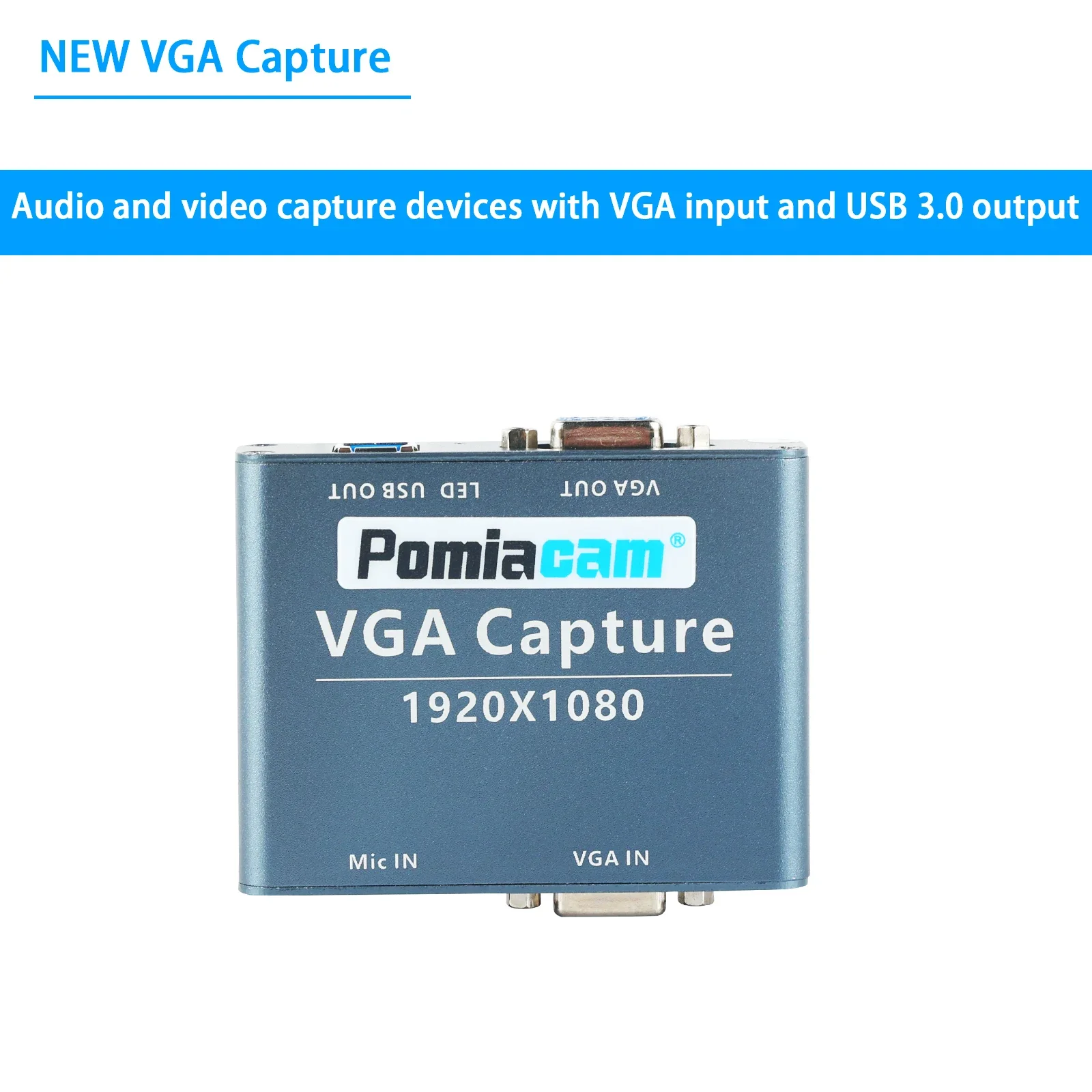 Converter VGA to USB Adapter Video Capture Card 3.0 USB 2.0 VGA -Compatible Video Recorder 1080P VGA Loop Output ahd tvi cvi cvbs to usb capture converter adapter full hd 1080p video capture adapter for converting belt ring camera looping