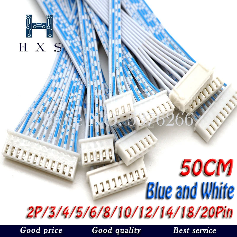 1PCS JST XH2.54 XH 2.54mm Single/Double Head Wire Cable Connector 2P/3/4/5/6/7/8/9/10P12 Pin Pitch White Blue Male Female Plug 10pcs lot jst xh 2 54 2 3 4 5 6 7 8 9 10 pin pitch 2 54mm connector plug wire cable 30cm length 26awg