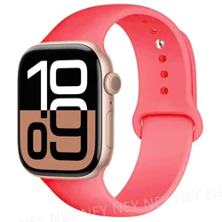 Premium Silicone Sport Watch Band - Versatile Waterproof Strap for 38mm-40mm-41mm M-L (32 Coral red)