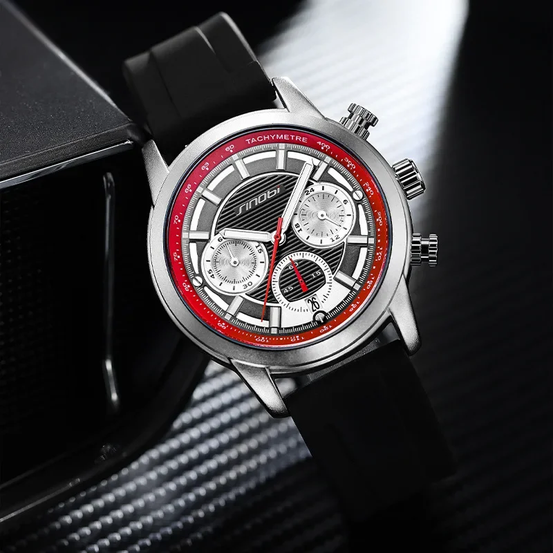 

Men's watch Men's multi-functional small three needle sports watch with calendar quartz watch 9865