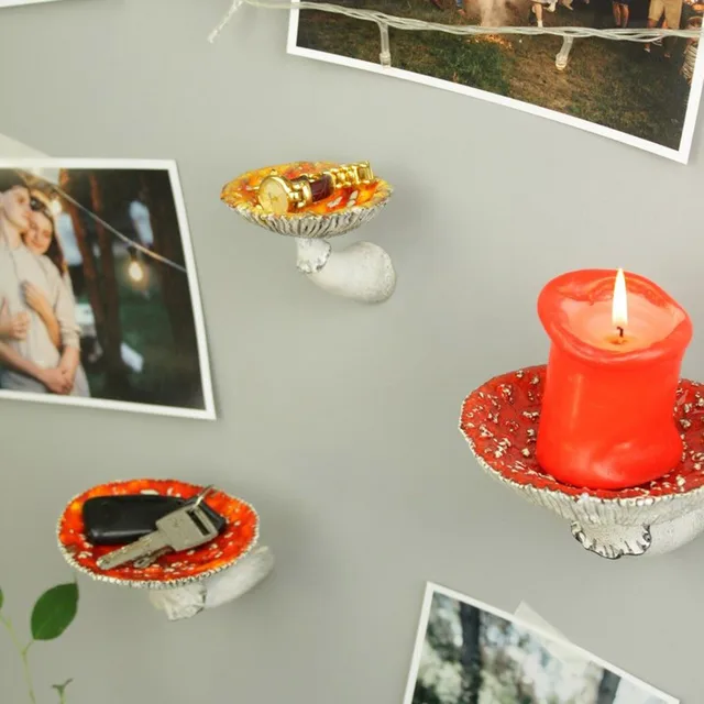 편리함과 미적 가치를 겸비한 amanita 모양의 걸이 선반